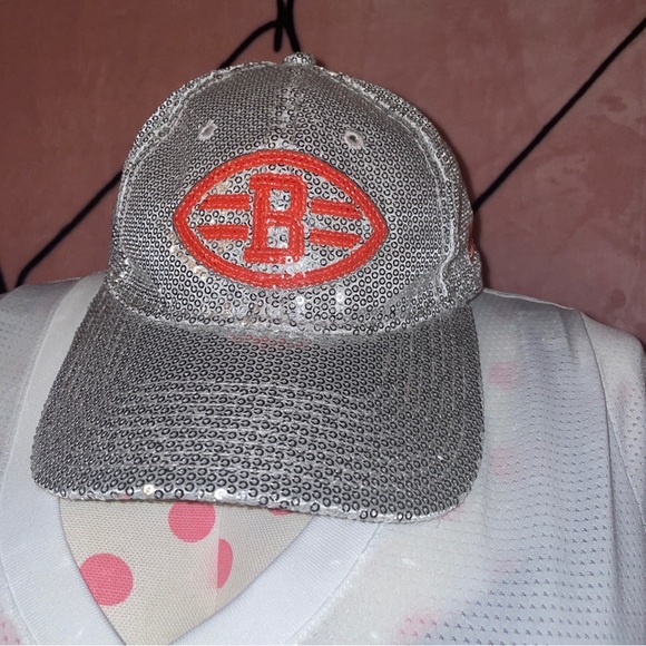 *RARE Exclusive VICTORIA\'S SECRET PINK CINCINNATI BENGALS Sequins Hat C29